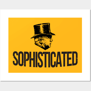 Sophisticated Top Hat Man Posters and Art